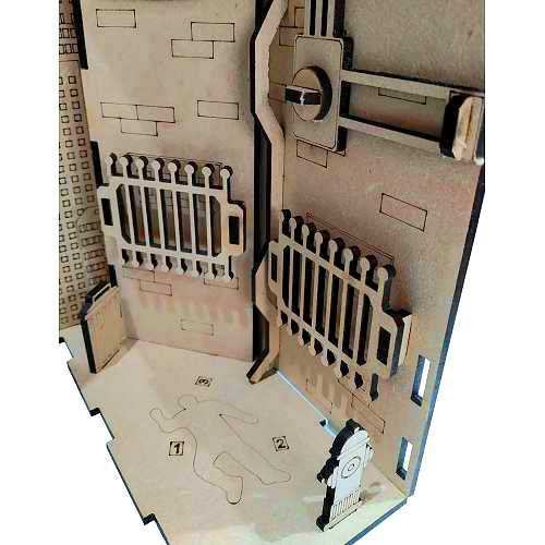 Mirrored Library - MDF Book Nook Kit*